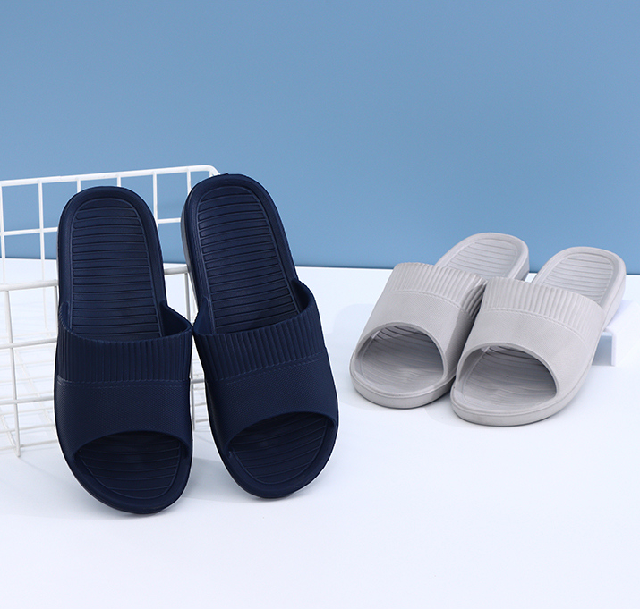 Simple Stripes Men Bathroom Slippers 