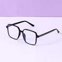Light-Weight Large Square Frame Blue Light Blocking Glasses (Black)