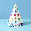 Colorful Letters Birthday Cap(6 Count)(16cm)