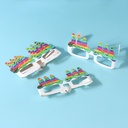 Colorful Candle Creative Glasses(6 Count)