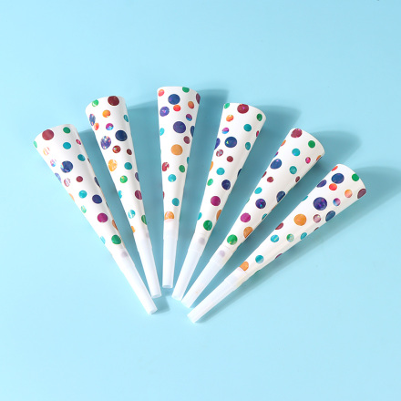 Colorful Dots Horn(6 Count)