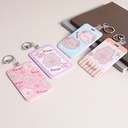 Cherry Bear Card Holder Keychain