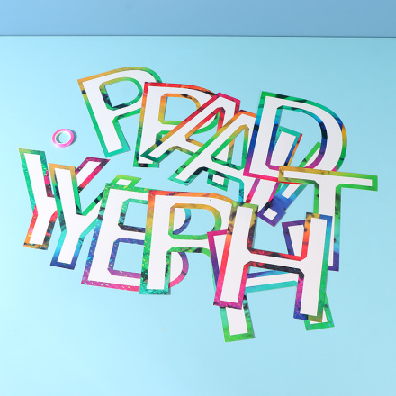 Colorful Gliding Letter Birthday String Flag(3 M)