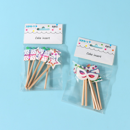 Colorful Cake Decoration(6 Count)