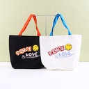 Colorful English Canvas Shopping Bag