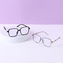 Square frame anti-blue light glasses