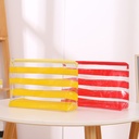 Striped Clear Makeup Bag
