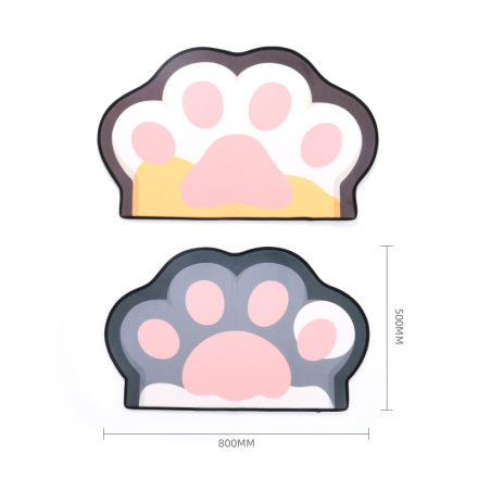 Cute Cat's Paw Farley Velvet Floor Mat