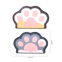 سجادة أرضية مخملية من Cute Cat&#39;s Paw Farley Velvet
