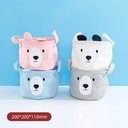سلة تخزين من القماش على شكل برميل صغير من Ear Bear