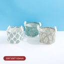 Leaves Series Barrel Fabric Storage Basket