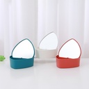 Heart-Shaped Makeup Mirror with Storage Box