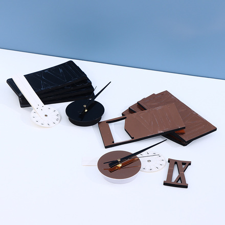 Roman Numerical DIY Wall Clock – Black/Rose Gold/Luminous Green