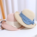 قبعة منسوجة أنيقة بفيونكة