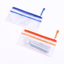 ملف ورق بسحاب PVC شفاف (23.5 * 11.5 * 0.1 سم)