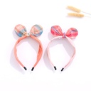 Checks Bowknot Headband for Kids