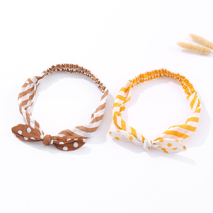 Elegant Polka Dot Stripes Hair Band