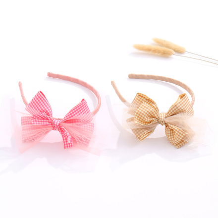 Checks Gauze Hair Band for Kids