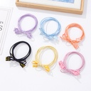 Basic Letter Label Hair Tie 2 PCS