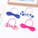 Cute Printing Bow Tie Hair Tie
