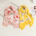 وشاح الربيع والخريف اللطيف المتباين الألوان