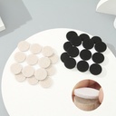 Furniture Leg Round Self-Adhesive Pads (18 Pcs)(Apricot/Black)