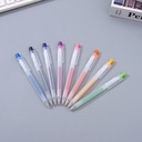 قلم جل 0.5 مم قابل للسحب بالحبر الملون