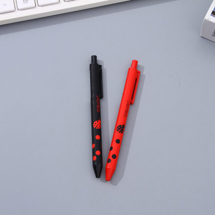 Ladybug Collection Retractable 0.5mm Gel Pen - Black