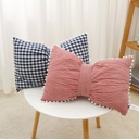 Ins Style Bow Throw Pillow