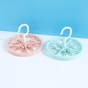 Round Laundry Hanger with 8 Clips