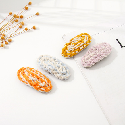Braided Yarn Hair Clips