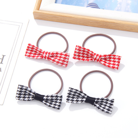 مجموعة ربطات شعر Houndstooth