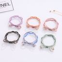Knot Plastic Pearl Hair Ropes 2PCS