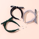 Lace Letter Artificial Pearl Hair Band