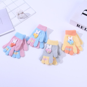 Rabbit Children's Five-Finger Gloves