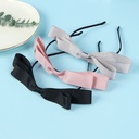 Solid Color Bow Hair Band