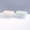 Large Airtight Food Storage Box with Stripes Lid 2400ml/81.1fl.oz.