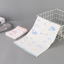 منشفة بطبعة حوت كارتون للأطفال (عدد 2) (ألوان متنوعة)