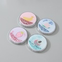 Portable Round Makeup Mirror (Glitters Series - Fruit 2)