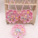 Portable Eight-Petal Flower Box Children's Headwear Set
