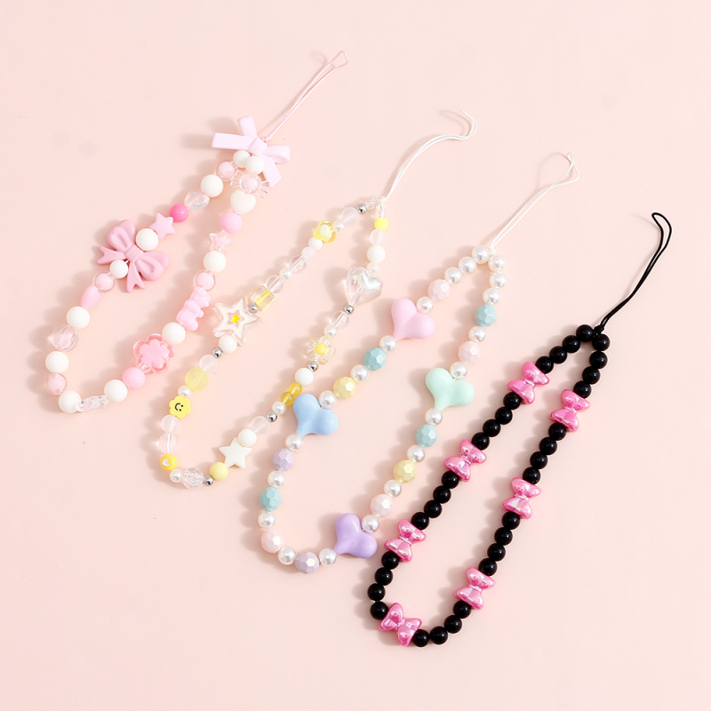  Spring and Summer New Decorative Beaded Keychain #9