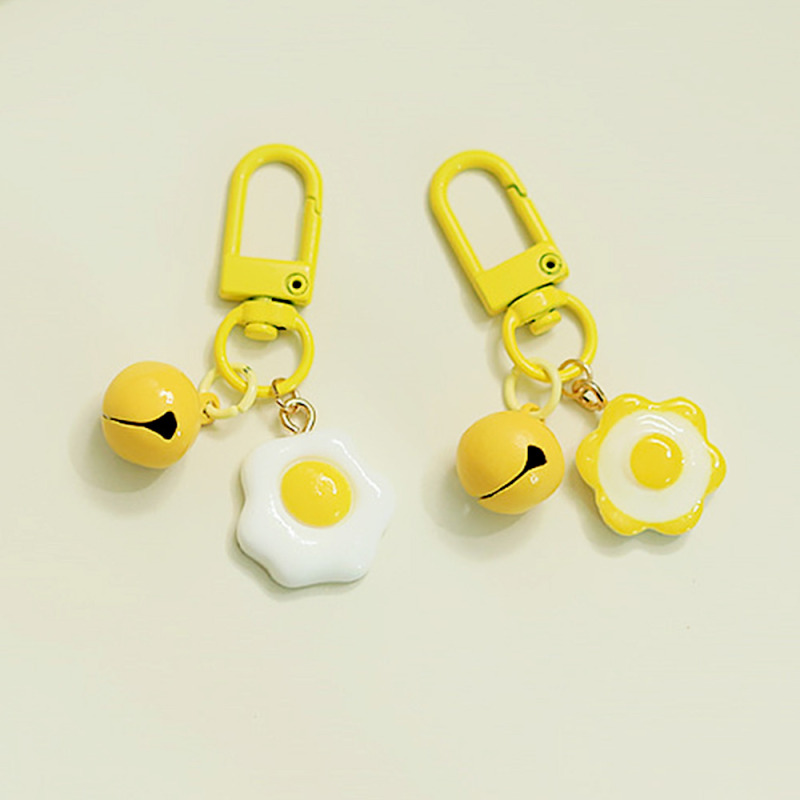 Poached Egg Acrylic Keychain
