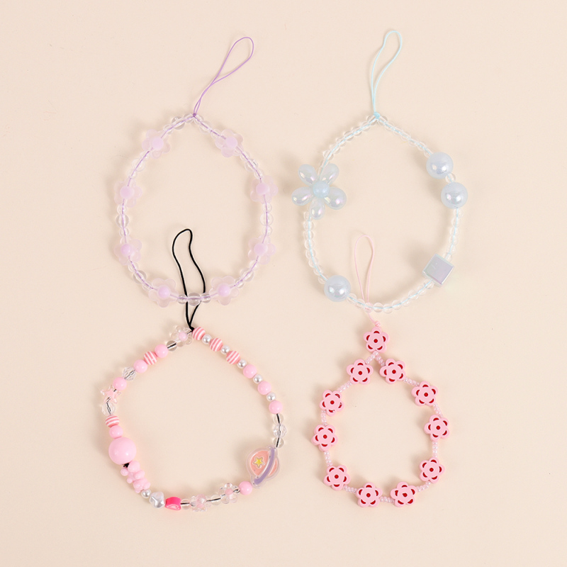  Spring and Summer New Decorative Beaded Keychain #7