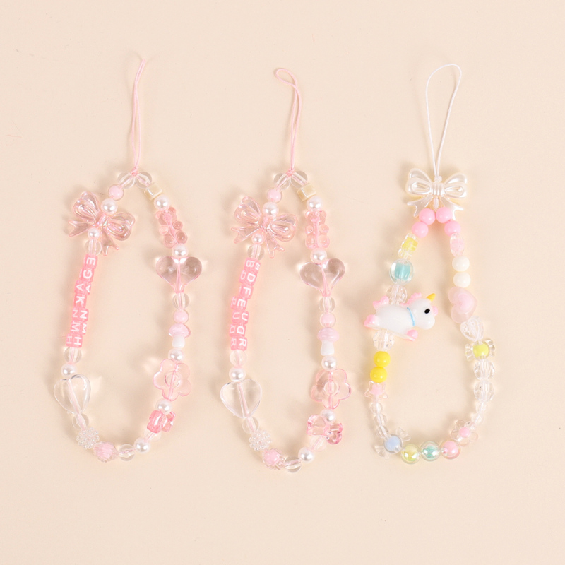  Spring and Summer New Decorative Beaded Keychain #5