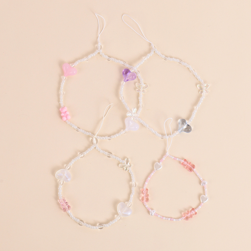  Spring and Summer New Decorative Beaded Keychain #3