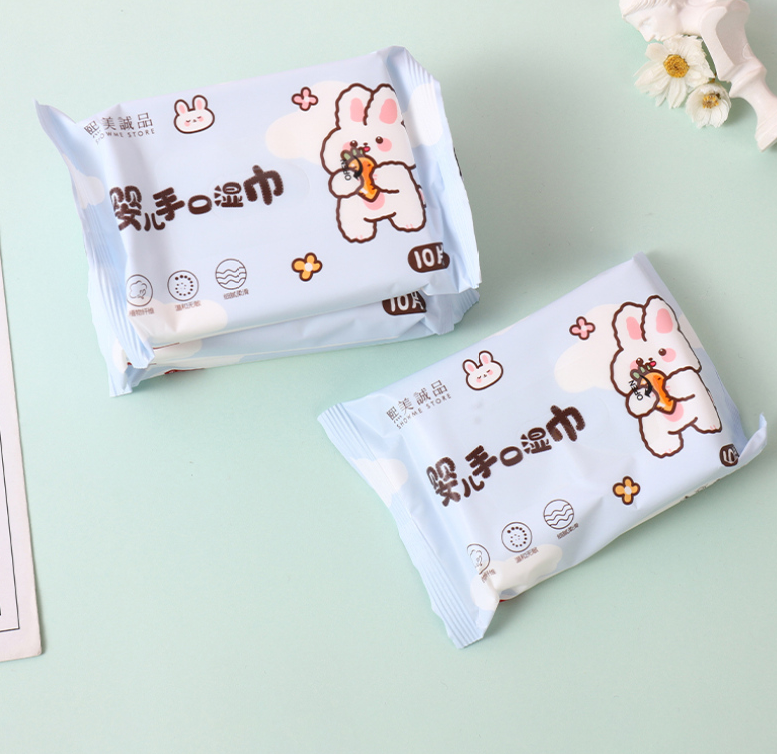 Moisturizing and softening wipes (10 tablets *10 packs)