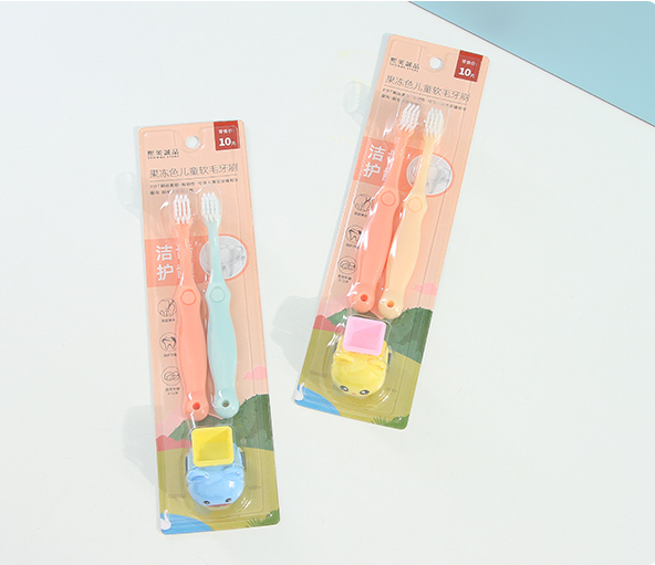 Jelly Colored Children's Soft Bristle Toothbrush 2pcs