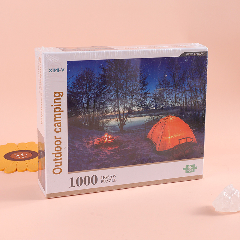 Snow Starry Sky Camping Pattern Puzzle (1000PCS)