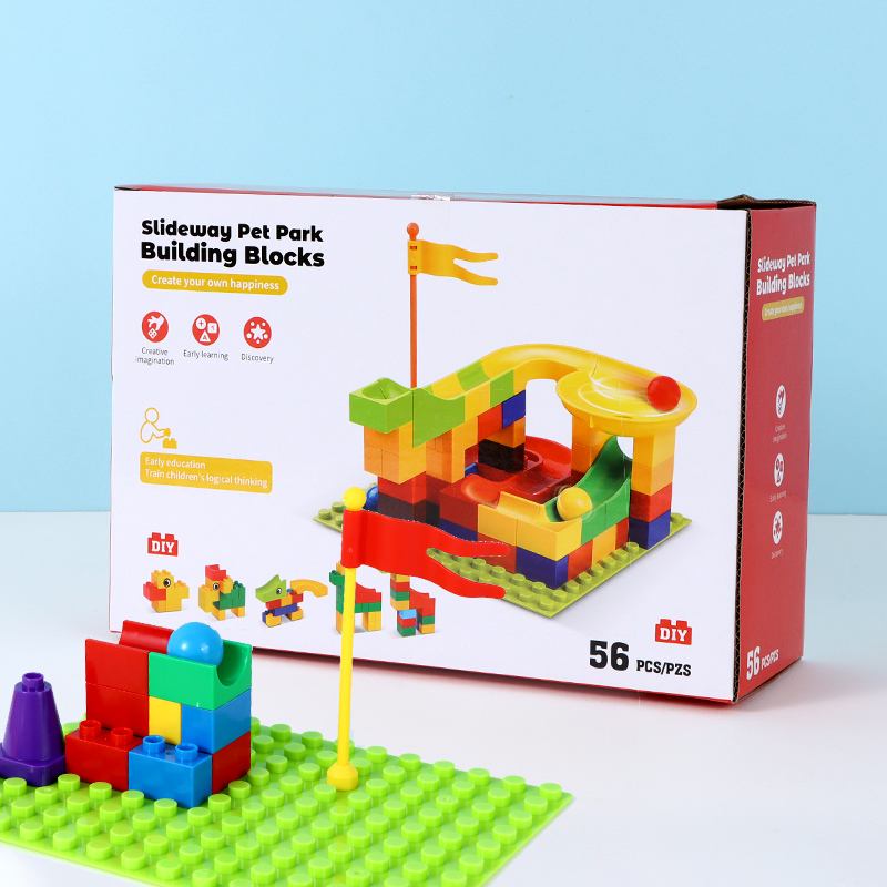 Slideway Pet Park Building Blocks 56PCS