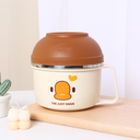 Color contrast cartoon multi-functional stainless steel lunch Box (1.1L)